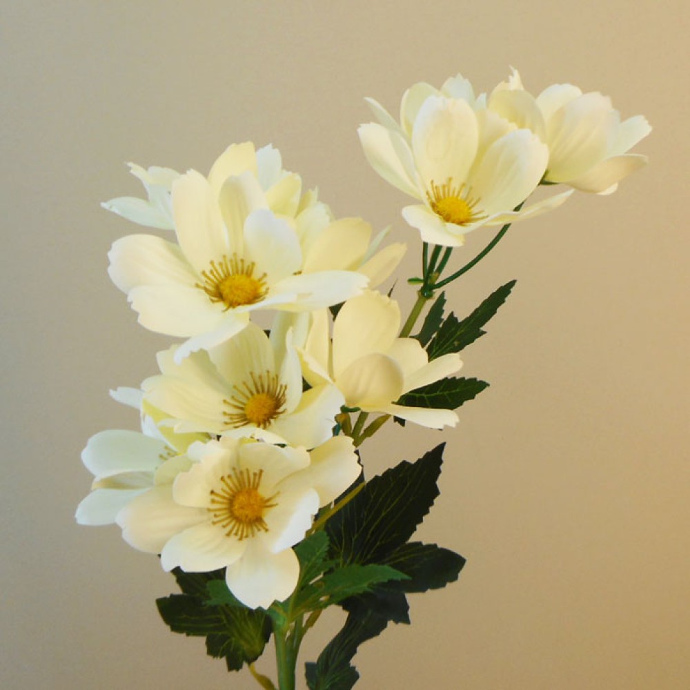 Artificial Cosmos Cream 69cm Artificial Flowers